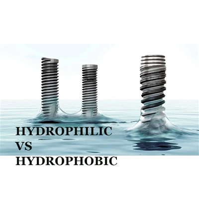 Hidrofilik ve hidrofobik diş implantları arasındaki farklar nelerdir?
